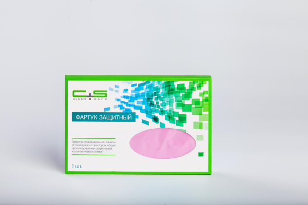 Фартук защитный Clean+Safe, сиреневый
